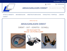 Tablet Screenshot of absauganlagen-direkt.de